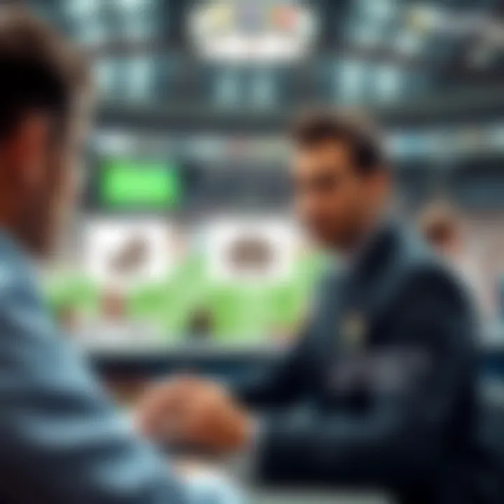 Graphical depiction of decision-making in betting