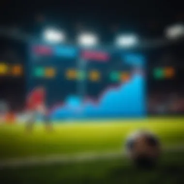 An analytical graph representing betting strategies and their outcomes
