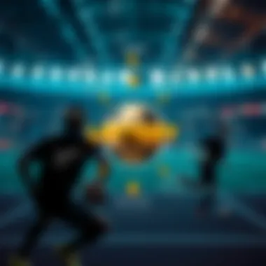 Fusion of Lottery and Sports Betting A conceptual diagram showcasing the fusion of lottery and sports betting