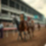 A historical view of a horse racing event