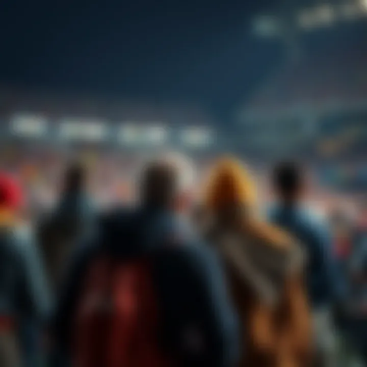 The engagement of fans during live sports events