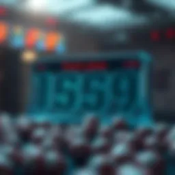 Conceptual representation of a lottery number generator