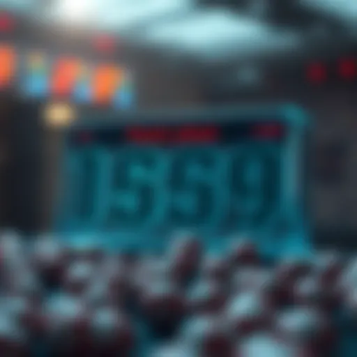Conceptual representation of a lottery number generator