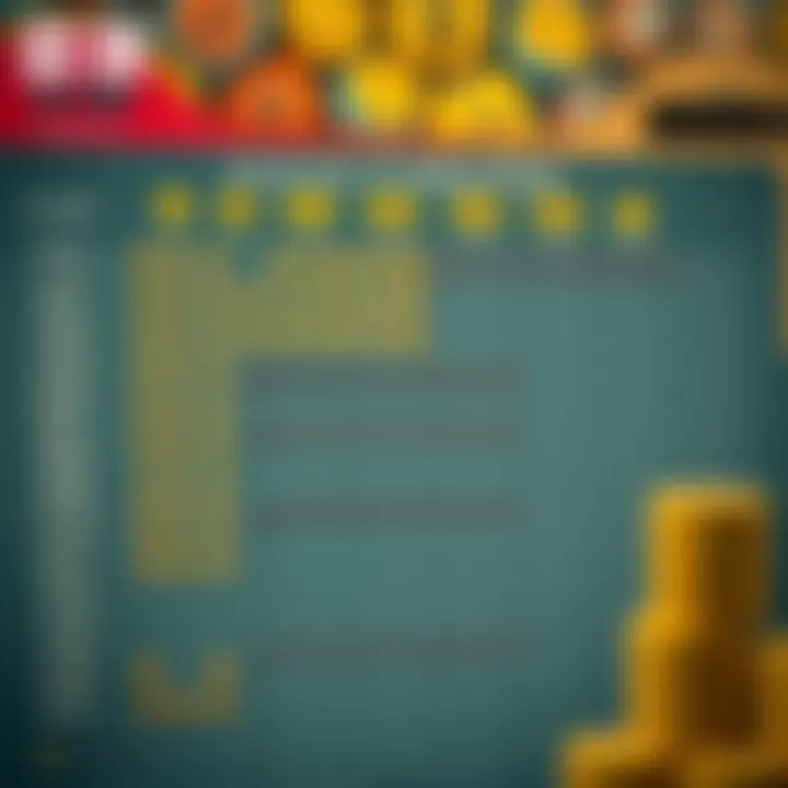 Visual representation of lottery prize distribution