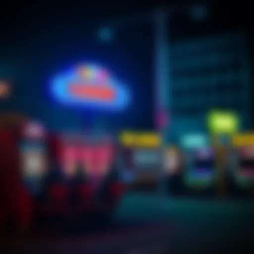 Conceptual illustration of online gaming platforms