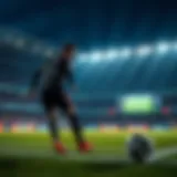 Live soccer match broadcasting on a digital platform