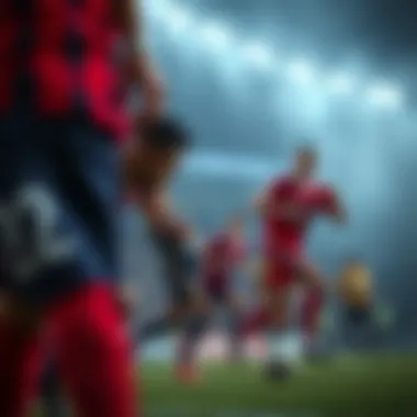 Teams competing in a match