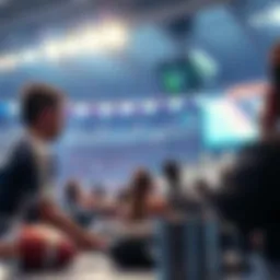 A captivating view showcasing the excitement of sports betting